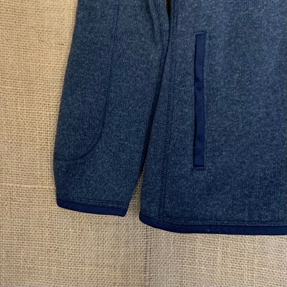 PATAGONIA Better Sweater Fleece Jacket w/ Hood Dark Blue Heather Women’s Medium - Picture 3 of 7